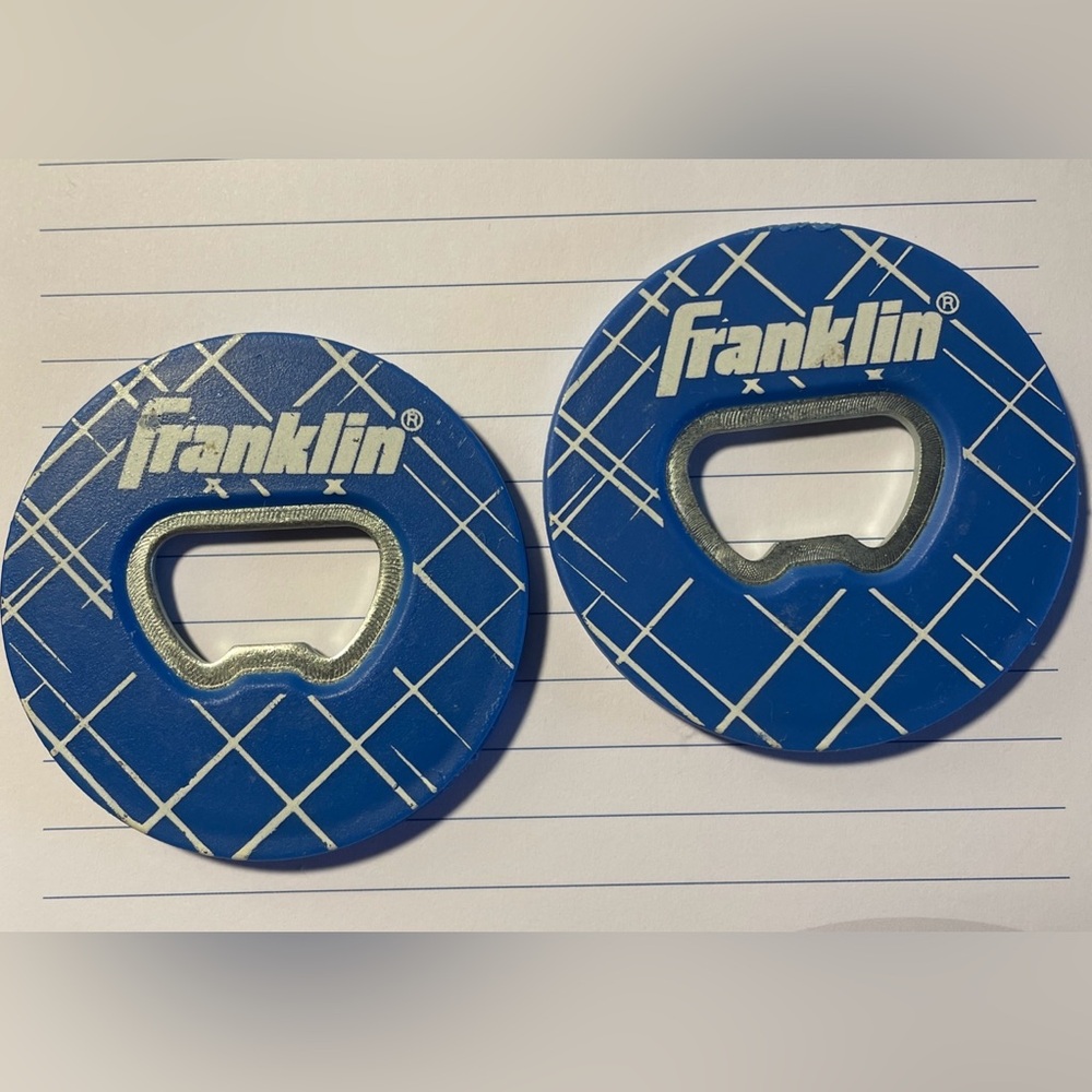 Original Franklin Sports Blue Bottle Opener Washers Replacements (Set of 2)